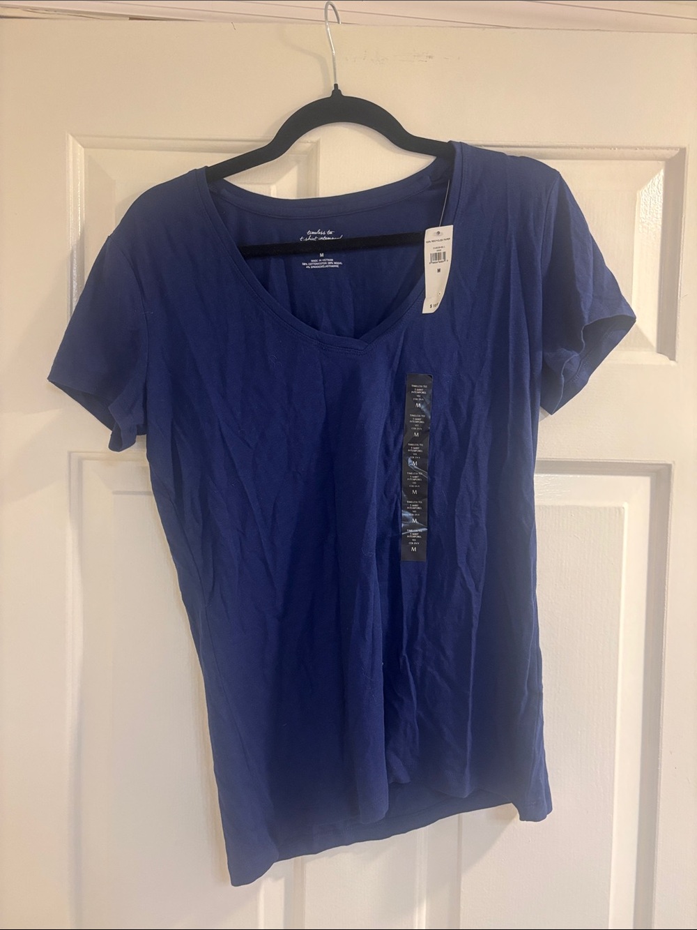 Banana Republic Short Sleeve V-Neck Tee in Blue